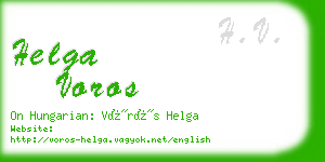 helga voros business card